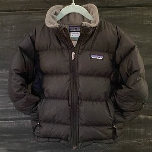 Patagonia Kids Down Puffer Jacket, Size XS, 5-6. Black.